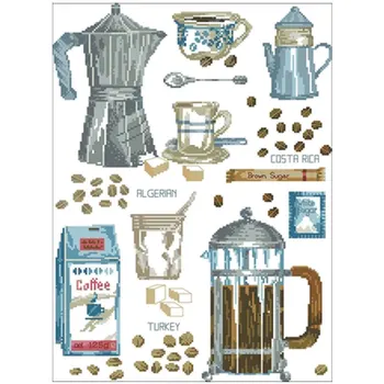 Coffee element patterns Counted Cross Stitch 11CT 14CT 18CT DIY Chinese Cross Stitch Kits Embroidery Needlework Sets
Coffee element patterns Counted Cross Stitch 11CT 14CT 18CT DIY Chinese Cross Stitch Kits Embroidery Needlework Sets