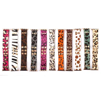 ZWPON Fashion Leopard Genuine Leather Watch Band Baraclets for Woman Snap Button Polka Spot Watch Accessories Wristband
ZWPON Fashion Leopard Genuine Leather Watch Band Baraclets for Woman Snap Button Polka Spot Watch Accessories Wristband