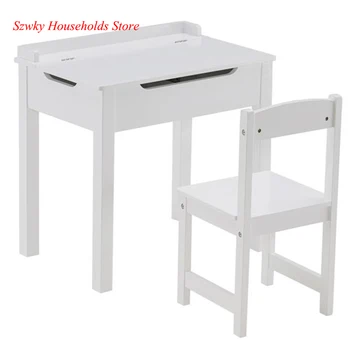 59 x 40.5 x 59cm MDF White Children's Study Table and Chair Set of 2 Can Open Drawers 1 Table and 1 Chair
59 x 40.5 x 59cm MDF White Children's Study Table and Chair Set of 2 Can Open Drawers 1 Table and 1 Chair