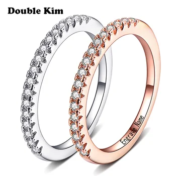 Custom Lovers Zircon Rings DIY Engrave Name Date Stainless Steel Rings Wedding Rings for Women Men Anniversary Jewelry Gift 
Custom Lovers Zircon Rings DIY Engrave Name Date Stainless Steel Rings Wedding Rings for Women Men Anniversary Jewelry Gift