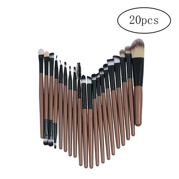 20 PCS Makeup Brushes Set Professional Cosmetic Brush Set Tools Toiletry Kit Brown
20 PCS Makeup Brushes Set Professional Cosmetic Brush Set Tools Toiletry Kit Brown