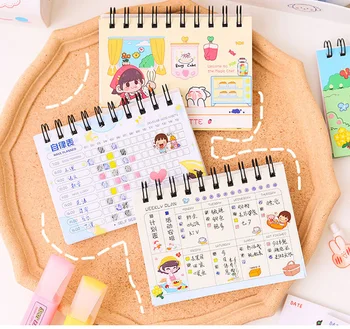 80 Sheets Cartoon Weekly Planner Kawaii Time Management Efficiency Handbook Students Study Examination Calendar Plan Notebook
80 Sheets Cartoon Weekly Planner Kawaii Time Management Efficiency Handbook Students Study Examination Calendar Plan Notebook