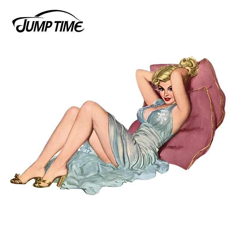 JumpTime 13 см x 8 3 сексуальный 3D Лидер продаж виниловый автомобильный стикер для окна