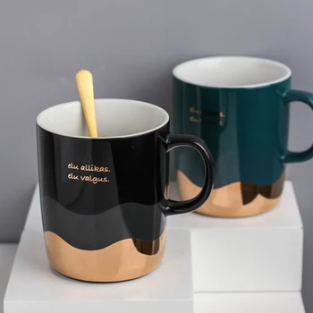 Creative Small Coffee Mugs Travel Ceramic Color Changing Mug Gold Minimalist Tazas Divertidas Porcelain Drinkware EA60MK
Creative Small Coffee Mugs Travel Ceramic Color Changing Mug Gold Minimalist Tazas Divertidas Porcelain Drinkware EA60MK