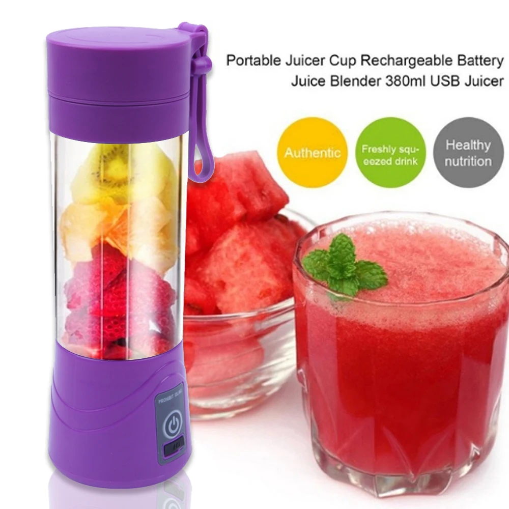 380ml Rechargeable USB Blender Blender Smoothie Maker for Home Use Portable Mini Juicer Juice Machine Small Juice Extractor
380ml Rechargeable USB Blender Blender Smoothie Maker for Home Use Portable Mini Juicer Juice Machine Small Juice Extractor