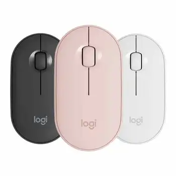 Logitech Original Pebble Wireless Bluetooth Mute Mouse Desktop Computer Notebook Tablet Office Girl Pink White Mouse
Logitech Original Pebble Wireless Bluetooth Mute Mouse Desktop Computer Notebook Tablet Office Girl Pink White Mouse