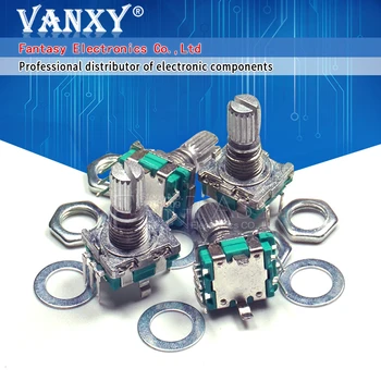 5PCS Plum handle 15mm rotary encoder coding switch / EC11 / digital potentiometer with switch 5 Pin
5PCS Plum handle 15mm rotary encoder coding switch / EC11 / digital potentiometer with switch 5 Pin