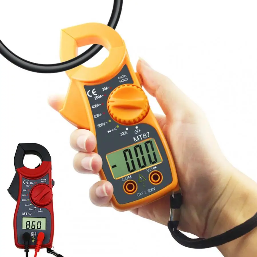 MT87 Electrical Digital Clamp Meter DC AC Current Voltage Tongs Resistance Tester Volt Meter LCD Multimeter Ammeter
MT87 Electrical Digital Clamp Meter DC AC Current Voltage Tongs Resistance Tester Volt Meter LCD Multimeter Ammeter