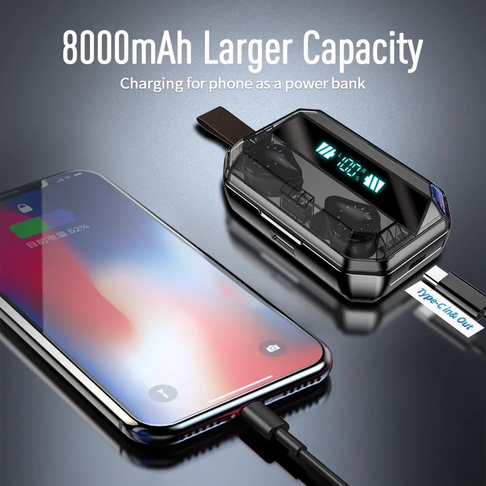 8000mAh-TWS-Headphones-Bluetooth-Wireless-Headphones-Earphone-IPX7-Waterproof-Earbuds-LED-Display-with-Mic-Stereo-Sport
