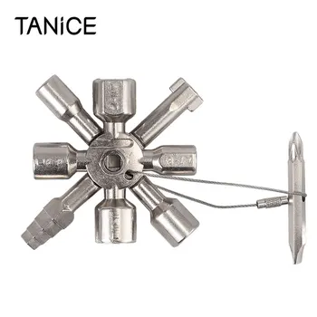 TANiCE Universal Key 11 In 1 Cross Button Square Triangle Switch Control Cabinet Key Universal Socket Wrench Multifunctional Key
TANiCE Universal Key 11 In 1 Cross Button Square Triangle Switch Control Cabinet Key Universal Socket Wrench Multifunctional Key