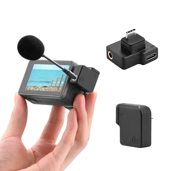 Audio Adapter for DJI OSMO Action Microphone Adapter 3.5 Mm/Type-C Microphone Cold Shoe Mount for for Osmo Action Vlogging
Audio Adapter for DJI OSMO Action Microphone Adapter 3.5 Mm/Type-C Microphone Cold Shoe Mount for for Osmo Action Vlogging