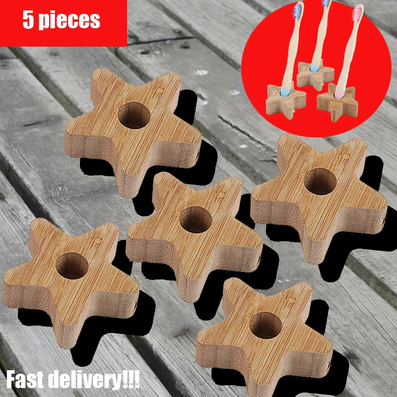 5-10 PCS New Bamboo Toothbrush Base Eco Friendly Products Zero Waste Pentacle Shape Tooth Brush Holder Toothbrushes Accessories
5-10 PCS New Bamboo Toothbrush Base Eco Friendly Products Zero Waste Pentacle Shape Tooth Brush Holder Toothbrushes Accessories