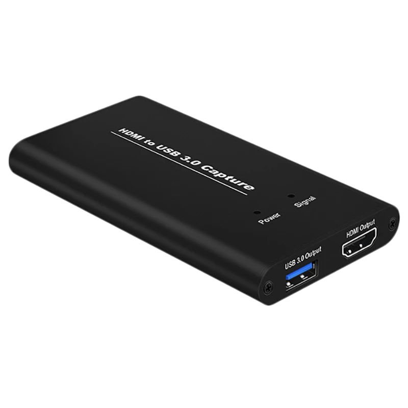 USB3.0 HDMI 1080P 60 Video Capture Card Dongle Game Recorder Box USB 3.0 PC Streaming Live Stream Broadcast MIC Input TV Out | Компьютеры