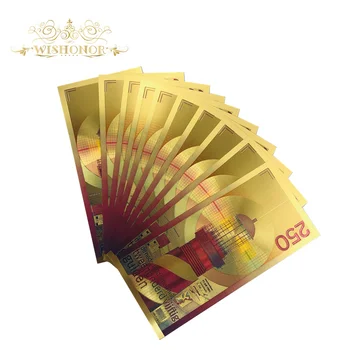 10 - 100pcs Color Netherlands 250 Dutch Guilder Gold Banknote Replica for Souvenir Gift and Collection
10 - 100pcs Color Netherlands 250 Dutch Guilder Gold Banknote Replica for Souvenir Gift and Collection