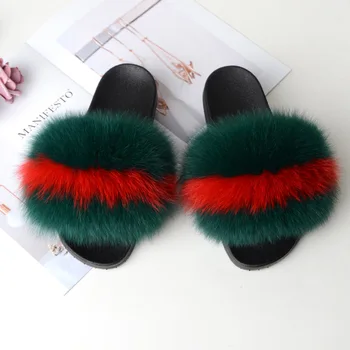 New Women's European and American-Style Spring and Summer Fashion Really Fox Fur Slippers Outer Wear Home Plush Fur Slipper
New Women's European and American-Style Spring and Summer Fashion Really Fox Fur Slippers Outer Wear Home Plush Fur Slipper
