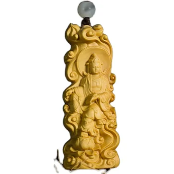 XS221-8*3*1.5CM Hand Carved Boxwood Carving Figurine Buddha Statue Home Decor - Guanyin Pendant Feng Shui Sculpture
XS221-8*3*1.5CM Hand Carved Boxwood Carving Figurine Buddha Statue Home Decor - Guanyin Pendant Feng Shui Sculpture
