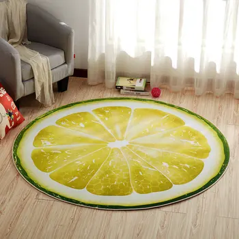 Cartoon Style Floor Area Rug Chair Mat Fruit Lemon 3D Printed Kids Play Mat Decor Flannel Non Slip Round Carpet for Living Room
Cartoon Style Floor Area Rug Chair Mat Fruit Lemon 3D Printed Kids Play Mat Decor Flannel Non Slip Round Carpet for Living Room