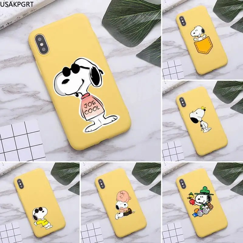Cartoon Peanuts Charlie Brown beagle dog Phone Case for iPhone 11 Pro Max X XR XS 8 7 6s Plus Candy yellow Silicone Cases
Cartoon Peanuts Charlie Brown beagle dog Phone Case for iPhone 11 Pro Max X XR XS 8 7 6s Plus Candy yellow Silicone Cases