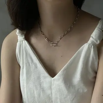 Peri'sbox Thick Chain Toggle Clasp Gold Necklaces Continuous Link 925 Sterling Silver Necklaces for Women Handmade Jewelry 2019
Peri'sbox Thick Chain Toggle Clasp Gold Necklaces Continuous Link 925 Sterling Silver Necklaces for Women Handmade Jewelry 2019