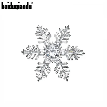 baiduqiandu Sparkling Clear CZ Zirconia Crystal Snowflake Brooch Pins Jewelry for Christmas Gift
baiduqiandu Sparkling Clear CZ Zirconia Crystal Snowflake Brooch Pins Jewelry for Christmas Gift