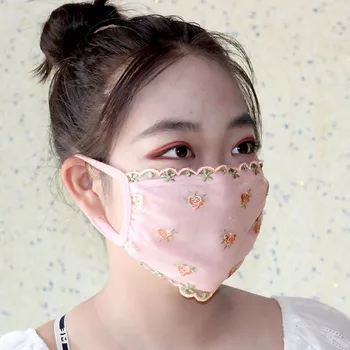 5PCS Women's Thin Sunscreen Floral Printed Lace Mask Breathable Embroidery Mouth-muffle Summer Sweet Fashion Dust Mask
5PCS Women's Thin Sunscreen Floral Printed Lace Mask Breathable Embroidery Mouth-muffle Summer Sweet Fashion Dust Mask