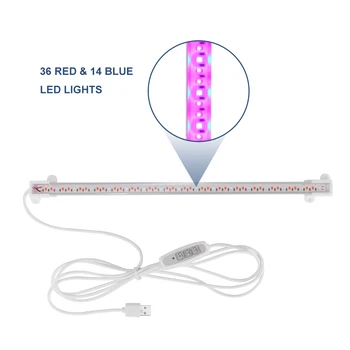 LED Grow Light Strip Full Spectrum Auto On Off Grow Light Dimmable Level for Indoor Plants Timing Function Grow Light Strip
LED Grow Light Strip Full Spectrum Auto On Off Grow Light Dimmable Level for Indoor Plants Timing Function Grow Light Strip