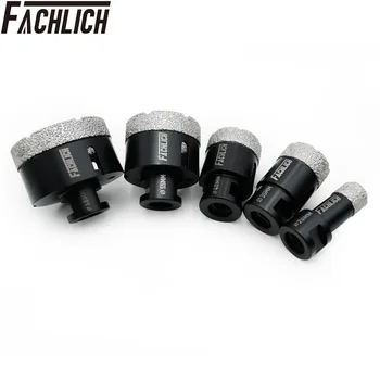 FACHLICH 5pcs/Set Vacuum Brazed Porcelain Drilling Core Bits for Ceramic Tile Marble Dry Diamond Hole Cutter Hole Saw M14 Thread
FACHLICH 5pcs/Set Vacuum Brazed Porcelain Drilling Core Bits for Ceramic Tile Marble Dry Diamond Hole Cutter Hole Saw M14 Thread