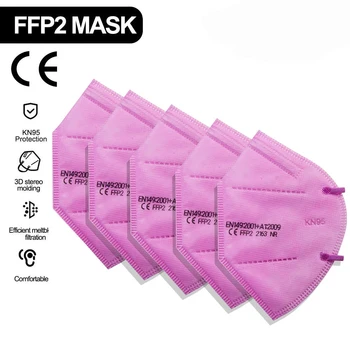 200PCS Pink Mascarillas FFP2 KN95 Mouth Mask 5 Layers Anti-droplets Protective KN95 Face Masks Reusable Filter ffp2mask CE
200PCS Pink Mascarillas FFP2 KN95 Mouth Mask 5 Layers Anti-droplets Protective KN95 Face Masks Reusable Filter ffp2mask CE
