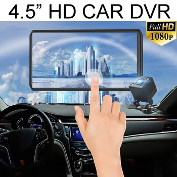 Car DVR Touching Screen 4.5inch 1080P Dual Lens Car DVR with Rear Camera 170 Driving DVR Car Rearview Video Recorder Registrator
Car DVR Touching Screen 4.5inch 1080P Dual Lens Car DVR with Rear Camera 170 Driving DVR Car Rearview Video Recorder Registrator