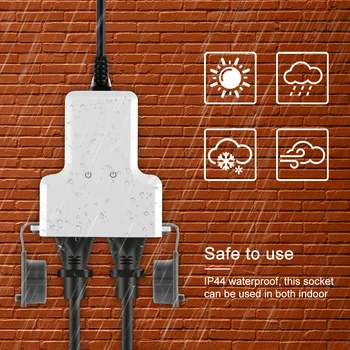 Smart Plug Outdoor Wifi Waterproof Smart Plug Smart Socket Time Setting Remote Outlet Compatible With Alexa Google Home IFT
Smart Plug Outdoor Wifi Waterproof Smart Plug Smart Socket Time Setting Remote Outlet Compatible With Alexa Google Home IFT