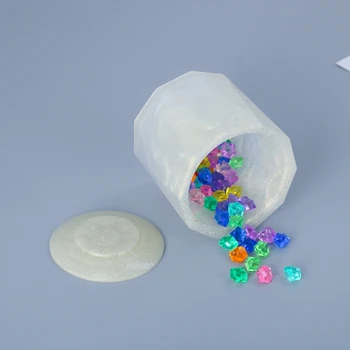 1 Set DIY Cylinder Storage Box Casting Silicone Mould Crafts Jewelry Case Container Making Tool Crystal Epoxy Resin Mold