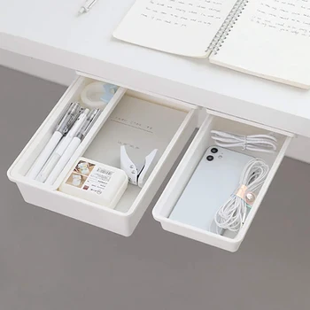Hidden Desk Table Storage Drawer Organizer Box Under Desk Stand Self-adhesive under-drawer storage box Under Desk Storage Set
Hidden Desk Table Storage Drawer Organizer Box Under Desk Stand Self-adhesive under-drawer storage box Under Desk Storage Set
