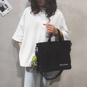 Tide bag fashion lazy wind cute soft sister canvas bag Japanese students class portable tote
Tide bag fashion lazy wind cute soft sister canvas bag Japanese students class portable tote
