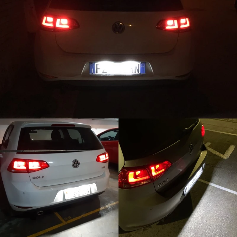 2X 18 светодиодный Canbus автомобильный номерной знак освещение Стайлинг лампы для VW