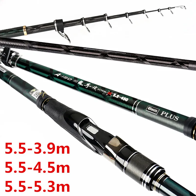5.5#Carbon Fishing Pole 3.9m 4.5m 5.4m rock fishing Rod Telescopic Ultra Light hard Fishing Portable Travel Sea lake Fishing Rod
5.5#Carbon Fishing Pole 3.9m 4.5m 5.4m rock fishing Rod Telescopic Ultra Light hard Fishing Portable Travel Sea lake Fishing Rod