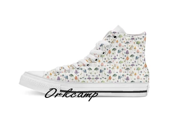 Watercolor mushrooms pattern on cream background Custom Casual High Top lace-up Canvas shoes sneakers Drop shipping 
Watercolor mushrooms pattern on cream background Custom Casual High Top lace-up Canvas shoes sneakers Drop shipping