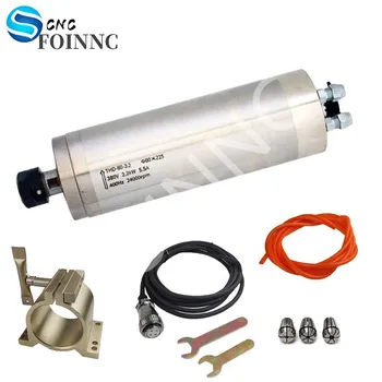 AC380v 5.5A 2.2kw spindle motor engraving CNC spindle motor φ80×225mmER20 400hz 24000rpm water-cooled four-bearing THD-80-2.2
AC380v 5.5A 2.2kw spindle motor engraving CNC spindle motor φ80×225mmER20 400hz 24000rpm water-cooled four-bearing THD-80-2.2