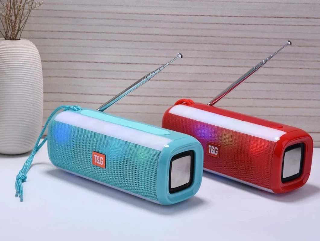 Portable Wireless Bluetooth 5.0 BT speaker Mini Stereo Bass desktop Music Player speaker with color light & radio
Portable Wireless Bluetooth 5.0 BT speaker Mini Stereo Bass desktop Music Player speaker with color light & radio