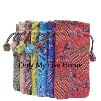Thicken Wave Drawstring Long Gift Bag Comb Pouch Chinese Silk Brocade Pouch Christmas Wedding Party Favor Bags 1pcs
Thicken Wave Drawstring Long Gift Bag Comb Pouch Chinese Silk Brocade Pouch Christmas Wedding Party Favor Bags 1pcs