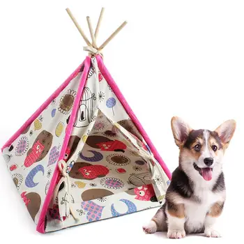 Pet Teepee Kitten Indian Tents Washable Removable Canvas Pet Tent Cat Bed Cage Mat Pet Supplies For Small Animals In Stock
Pet Teepee Kitten Indian Tents Washable Removable Canvas Pet Tent Cat Bed Cage Mat Pet Supplies For Small Animals In Stock