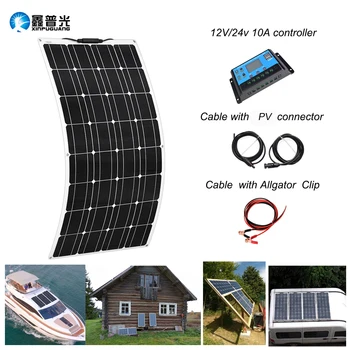 100W Monocrystalline Semi-flexible Cells Solar Panel Solar Module System Kit + 12v 10A PWM controller Battery Charger Water
100W Monocrystalline Semi-flexible Cells Solar Panel Solar Module System Kit + 12v 10A PWM controller Battery Charger Water
