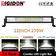 RIGIDON Tri Row 7D LED Light Bar 22inch 270W Flood Spot Combo Beam for Jeep Offroad Truck 4WD SUV Car Driving Lights Fog Light
RIGIDON Tri Row 7D LED Light Bar 22inch 270W Flood Spot Combo Beam for Jeep Offroad Truck 4WD SUV Car Driving Lights Fog Light
