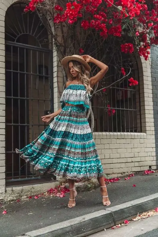 Western Style Early Spring New Style Women's Dress Versatile Slim Fit Slimming Horizontal Neck Tube Top Printed Vacation Style D
Western Style Early Spring New Style Women's Dress Versatile Slim Fit Slimming Horizontal Neck Tube Top Printed Vacation Style D