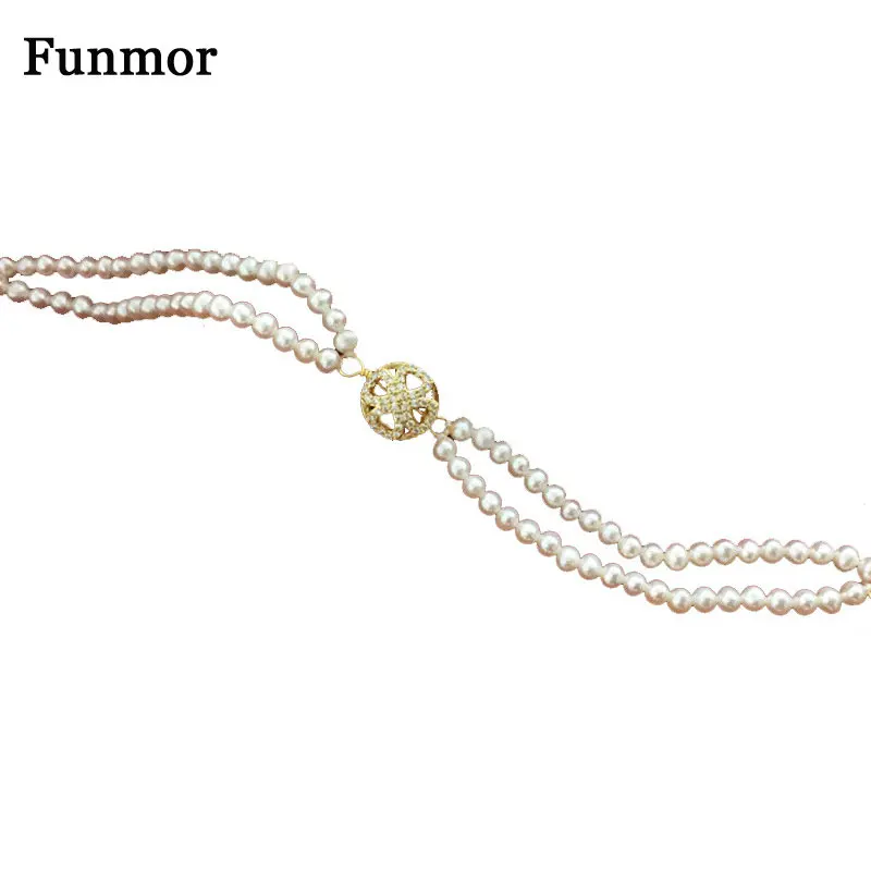Funmor Retro Double Natural Freshwater Pearl Bracelet French Simple 585 Gold Love Four-Leaf Clover Bracelet Women Accessories
Funmor Retro Double Natural Freshwater Pearl Bracelet French Simple 585 Gold Love Four-Leaf Clover Bracelet Women Accessories