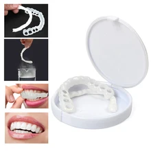 2Pcs/Set Silicone Teeth Whitening Teeth Cover Teeth Braces Simulation Denture Upper /Lower Teeth Set with Box Orthodontic Braces
2Pcs/Set Silicone Teeth Whitening Teeth Cover Teeth Braces Simulation Denture Upper /Lower Teeth Set with Box Orthodontic Braces