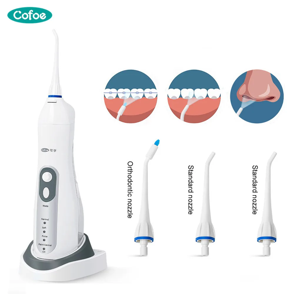 Cofoe Portable Oral Irrigator Rechargeable USB Electric Water Flusher waterproof IPX7 large capacity Clean tooth and Hygienic
Cofoe Portable Oral Irrigator Rechargeable USB Electric Water Flusher waterproof IPX7 large capacity Clean tooth and Hygienic
