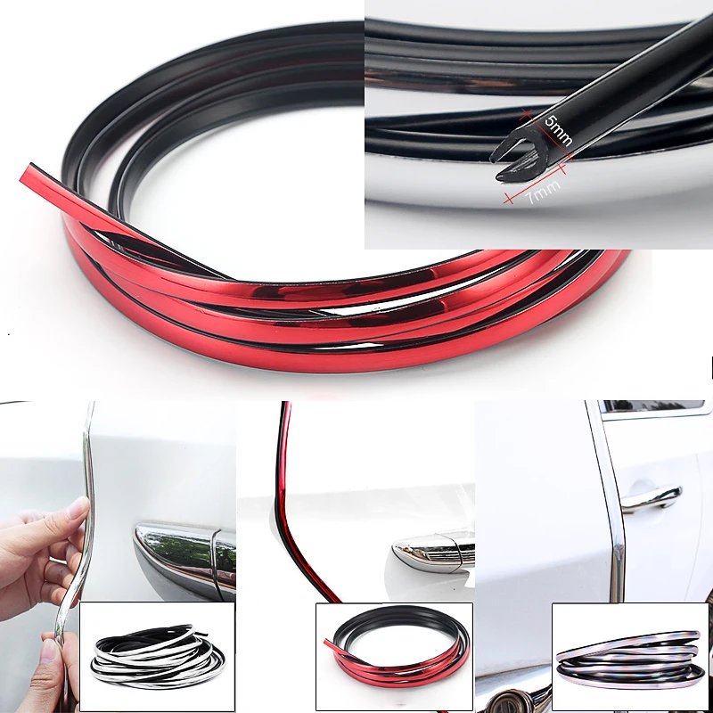 5M Rubber Car Door Protector Stickers Styling Mouldings Guard Edge Protection Strips Car Styling Sticker DIY Car-styling
5M Rubber Car Door Protector Stickers Styling Mouldings Guard Edge Protection Strips Car Styling Sticker DIY Car-styling
