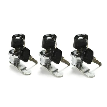 Mailbox Lock, 3 Pack Cam Lock for Cabinet Letter Box Locker Drawer Door Cupboard with 2 Keys 16mm
Mailbox Lock, 3 Pack Cam Lock for Cabinet Letter Box Locker Drawer Door Cupboard with 2 Keys 16mm