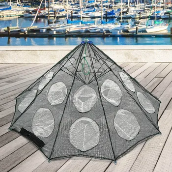 Strengthened 6-20 Holes Automatic Fishing Net Shrimp Cage Nylon Foldable Crab Fish Trap Cast Net Cast Folding Fishing Network
Strengthened 6-20 Holes Automatic Fishing Net Shrimp Cage Nylon Foldable Crab Fish Trap Cast Net Cast Folding Fishing Network
