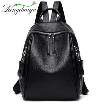 Casual Daypack Female Backpacks High Quality Sac A Dos Ladies Bagpack Girl Mochilas Designer Double zipper PU Leather Rucksacks
Casual Daypack Female Backpacks High Quality Sac A Dos Ladies Bagpack Girl Mochilas Designer Double zipper PU Leather Rucksacks